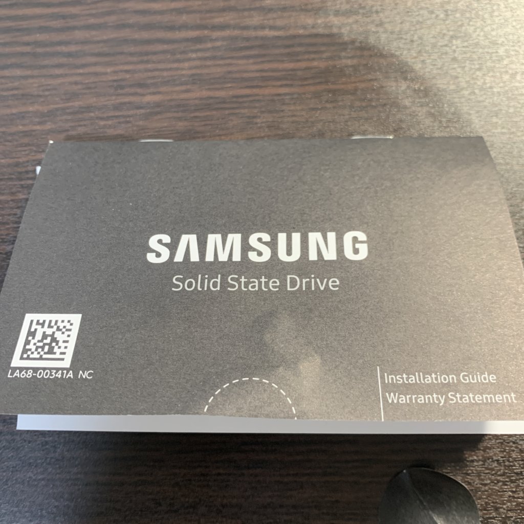 Samsung 860 QVO 1TB SATA 2.5取説