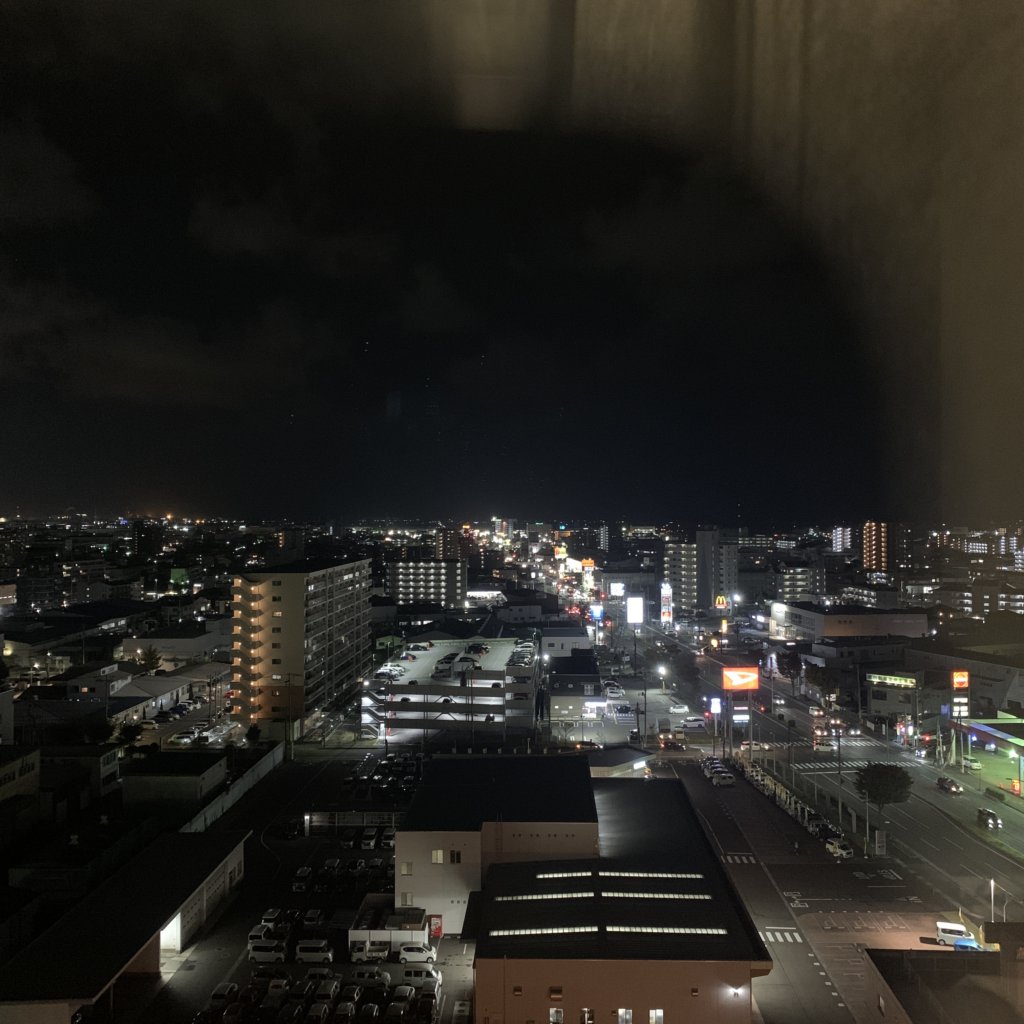 ホテルルートイン仙台東夜景